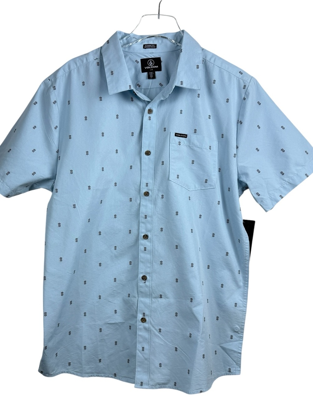 Volcom Bankstone Short Sleeve Classic Fit Shirt Men’s Size L NWT MSRP 60